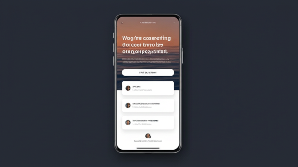 An illustration showing the streamlined, focused layout of a high-converting one-page website.